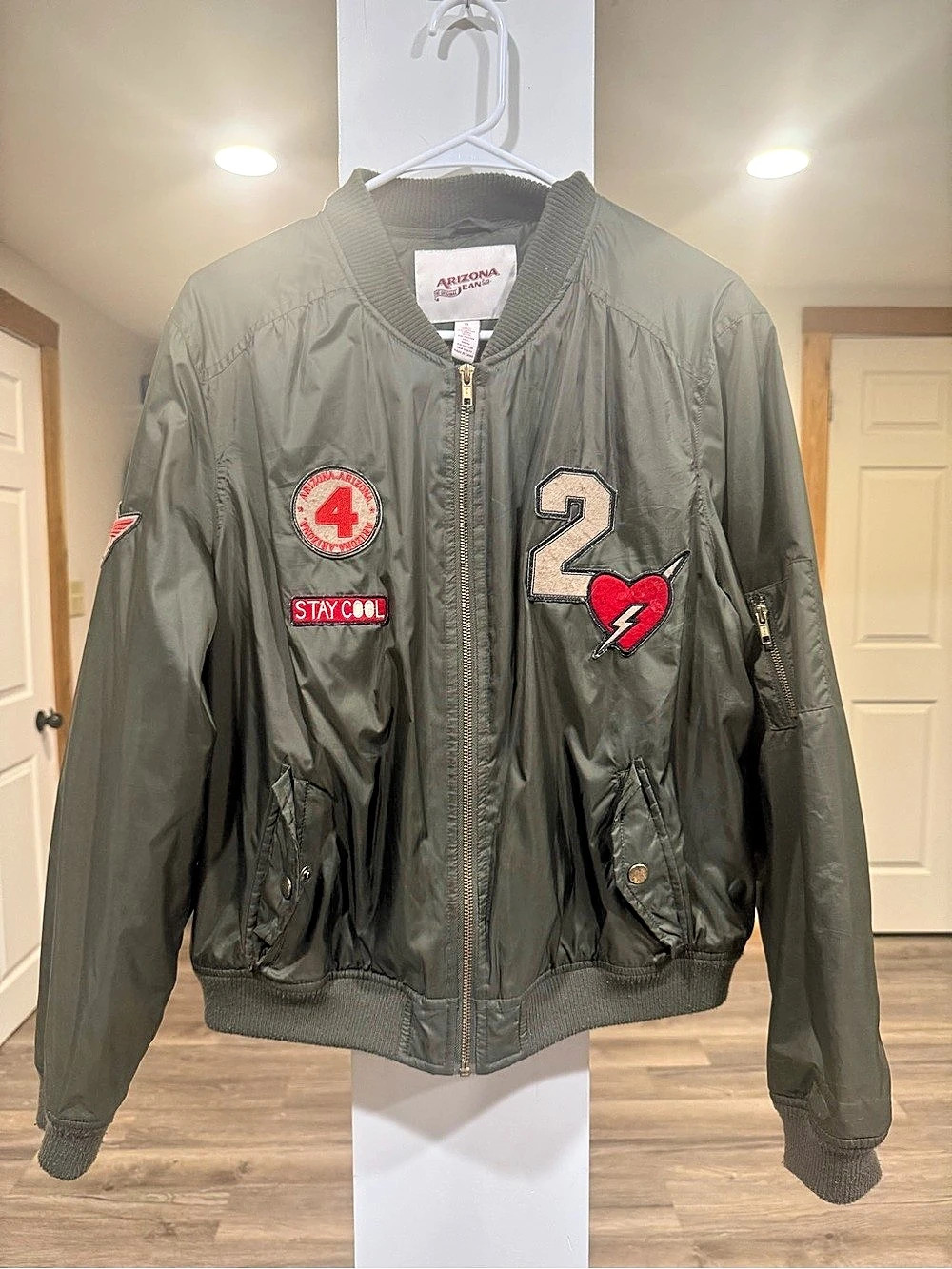 Arizona Jean Co. The Original Arizona Jean Co. Patched Bomber Jacket.